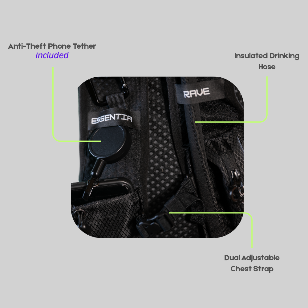 ESSENTIAPAC LITE™ ANTI-THEFT HYDRATION PACK