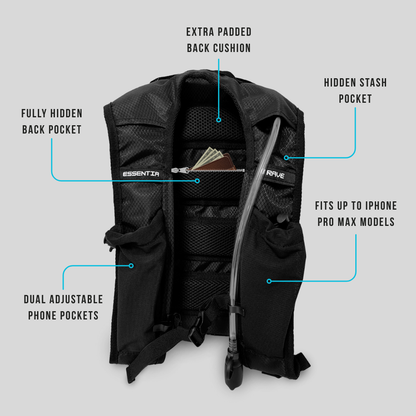 ESSENTIAPAC PRO™ ANTI-THEFT HYDRATION PACK