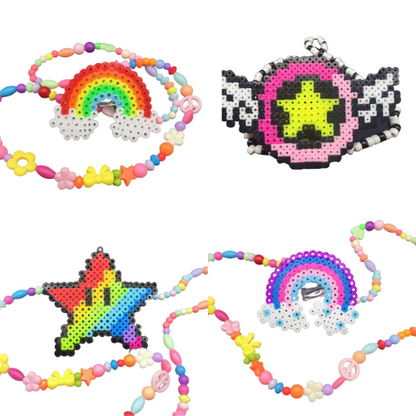 HANDMADE STAR/RAINBOW LED PEARLER PACIFIERS