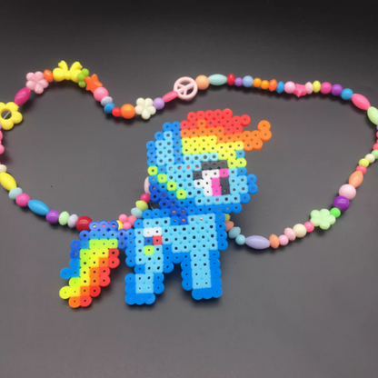 HANDMADE MY LITTLE PONY LED PEARLER PACIFIERS