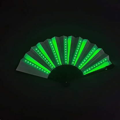 RECHARGEABLE LED LIGHT-UP RAVE FAN