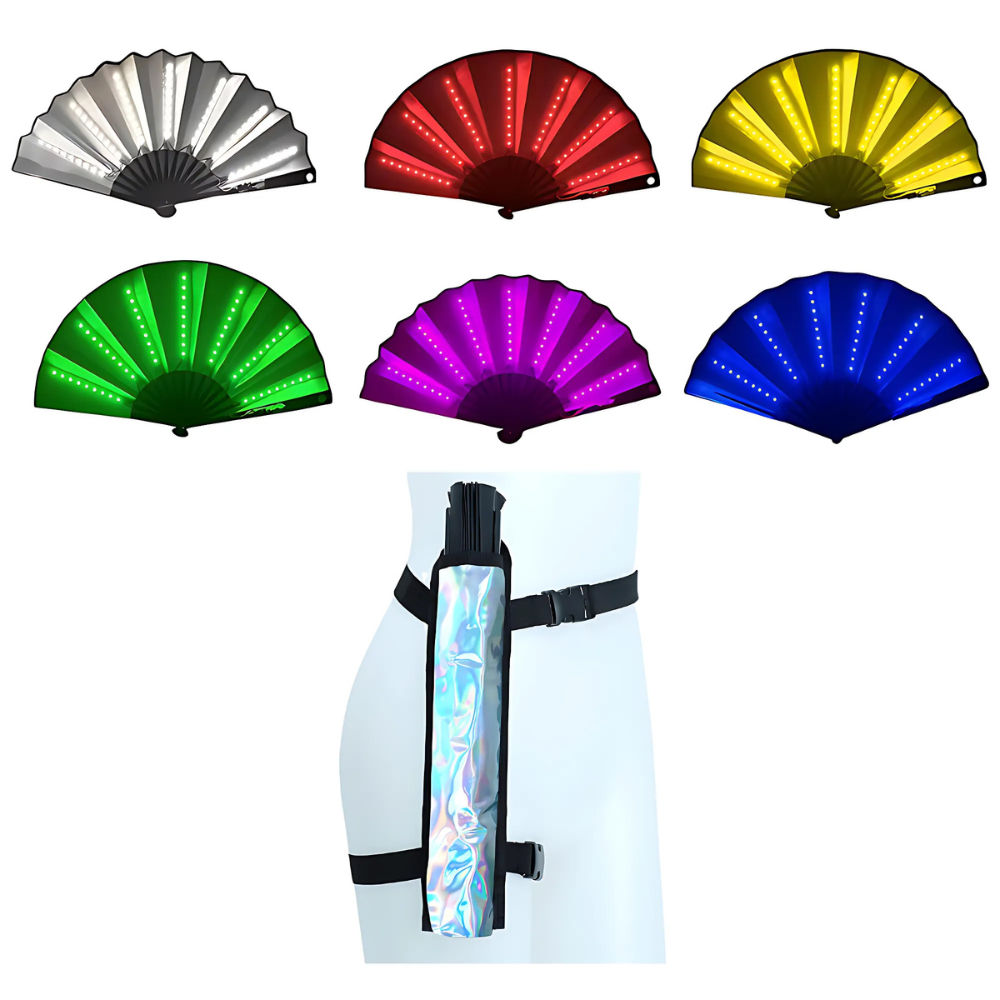 LED RAVE FAN + FAN HOLSTER