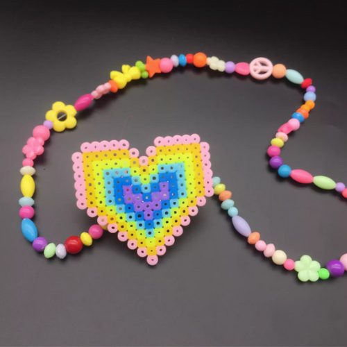 HANDMADE HEART/WINGS LED PEARLER PACIFIER