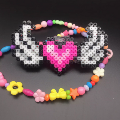 HANDMADE HEART/WINGS LED PEARLER PACIFIER