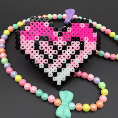 HANDMADE HEART/WINGS LED PEARLER PACIFIER