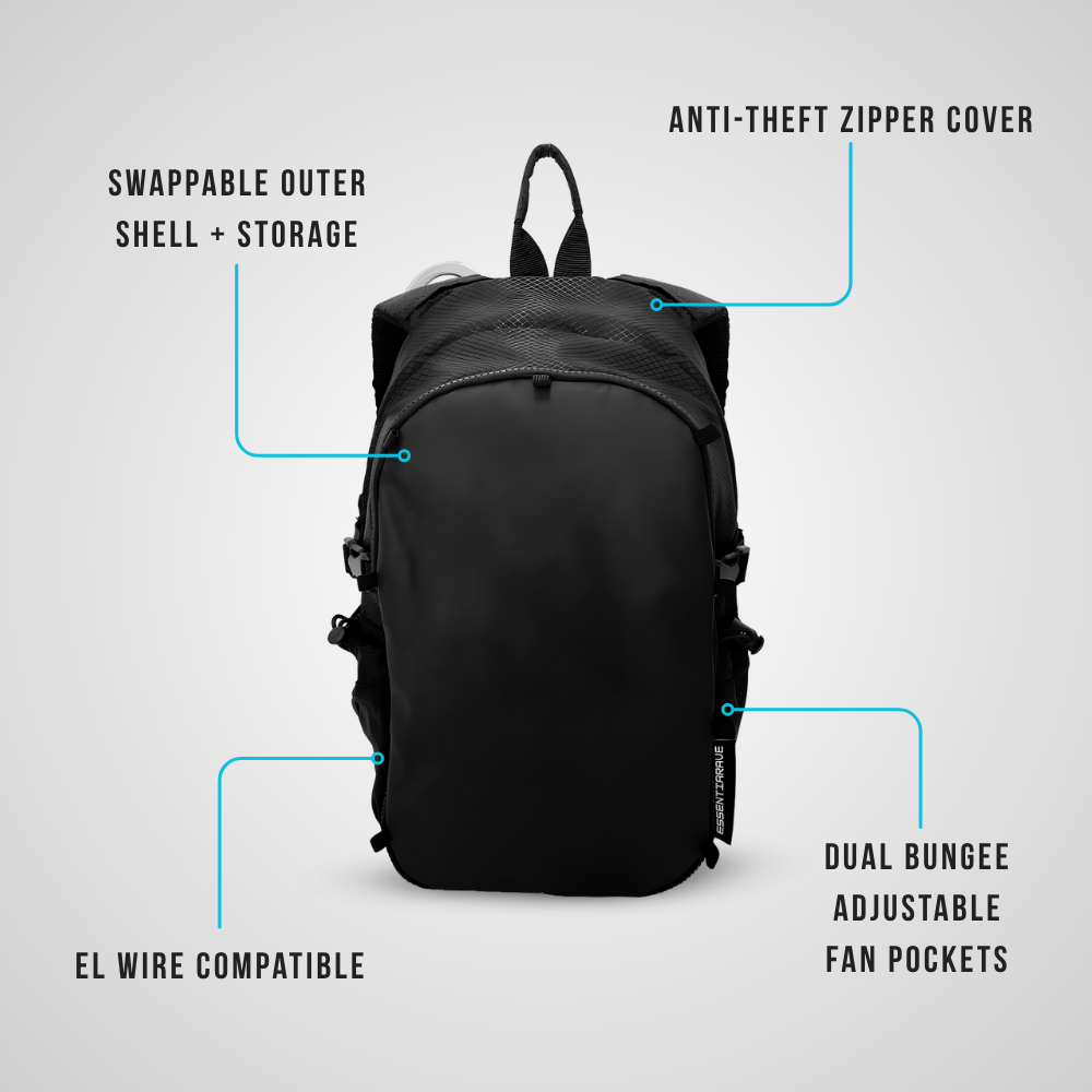 ESSENTIAPAC PRO™ ANTI-THEFT HYDRATION PACK V3